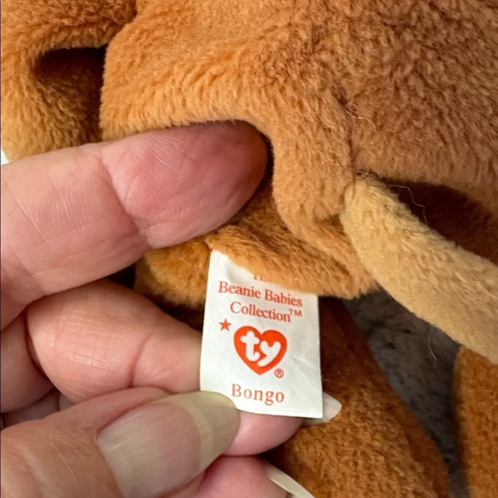 Ty Original Beanie Baby Bongo the Monkey 1995